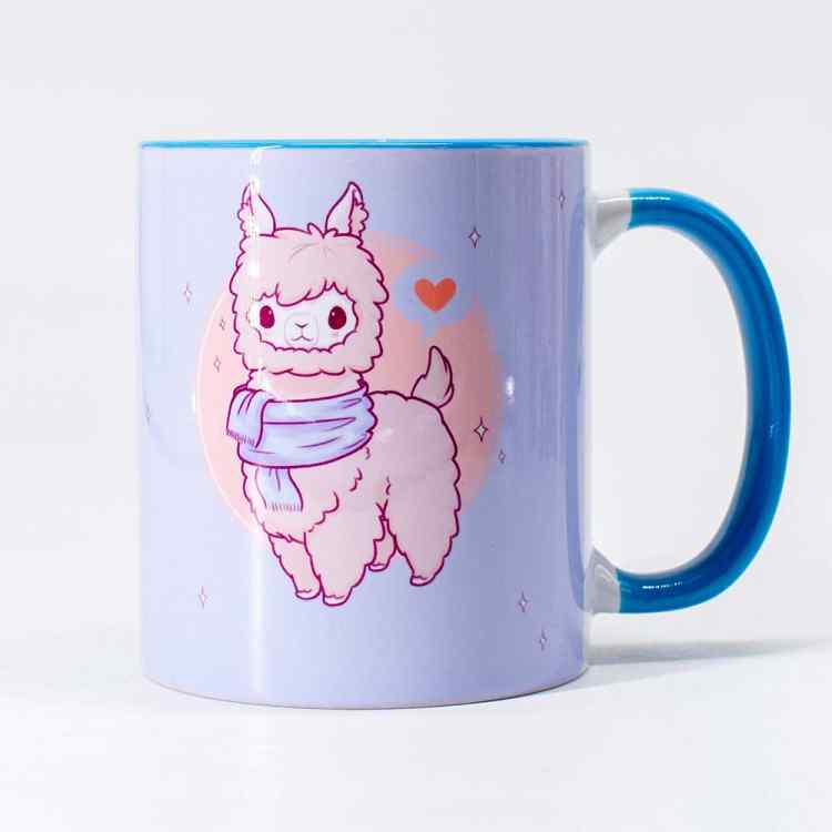 Кружка Альпака на голубом