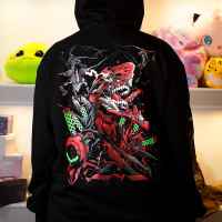 Худи оверсайз YANAMI Wear: «EVA-02» OVERSIZE (размер L)