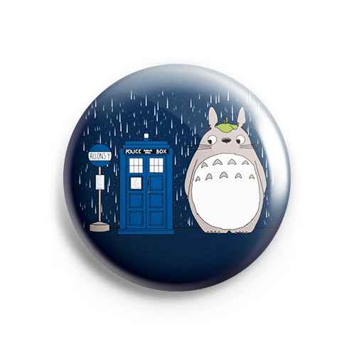 Значок Doctor Who: Тардис и Тоторо