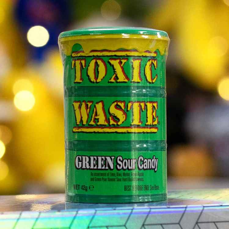 Леденцы Toxic Waste: Green