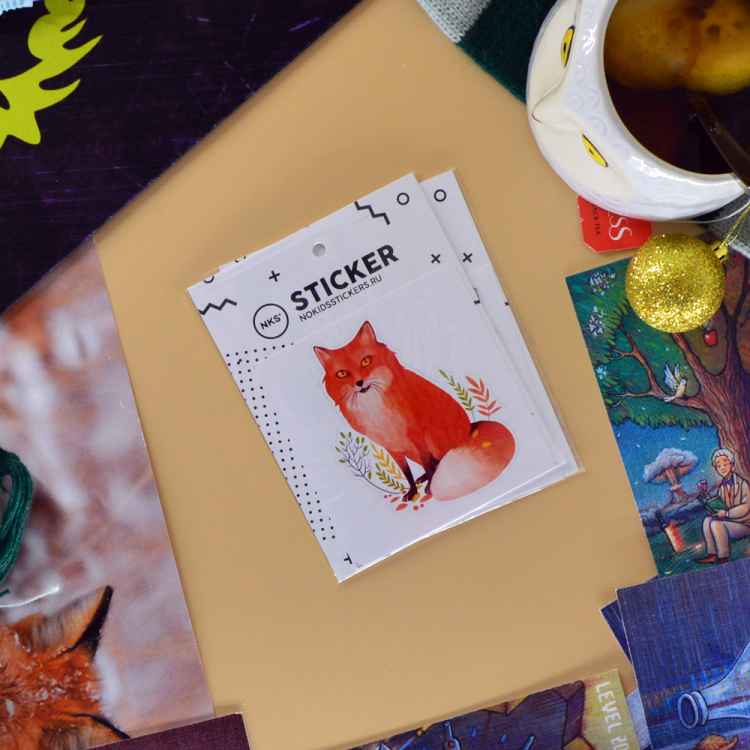 Стикерпак NKS CARD AUTUMN FOX