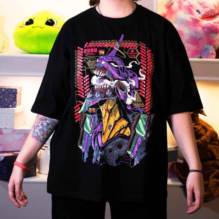 Футболка оверсайз YANAMI Wear: «EVA-01» (размер XL)