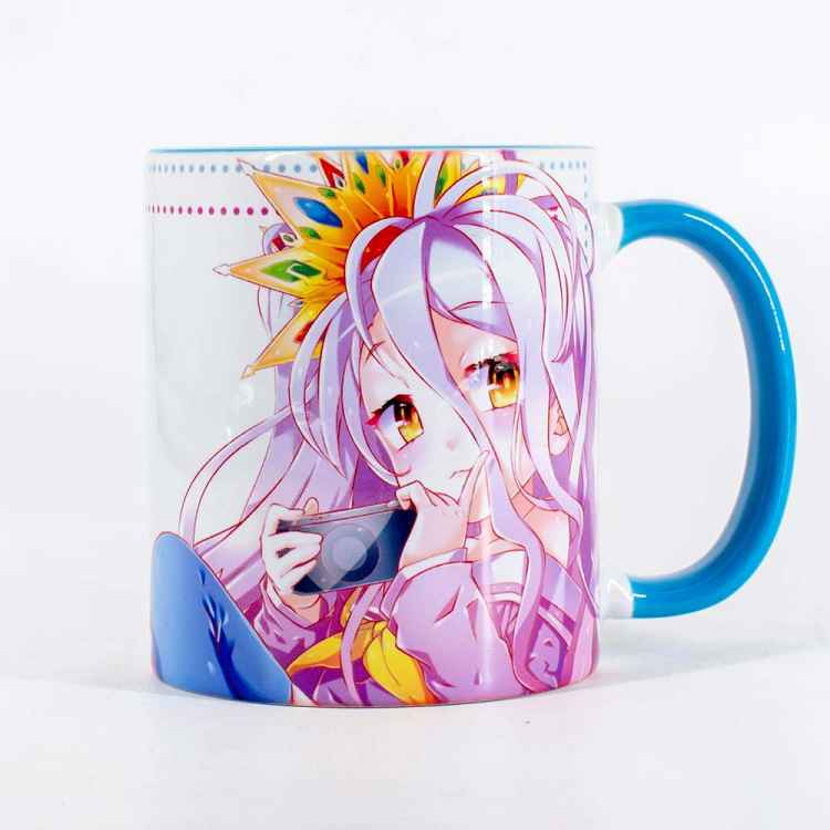 Кружка No Game No Life: Широ с белым фоном