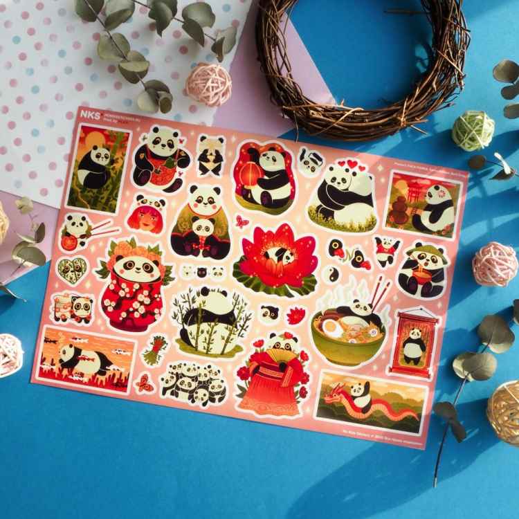 Стикерпак NKS PACK PANDA