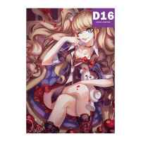 Постер Danganronpa: Джунко Эношима с мишкой