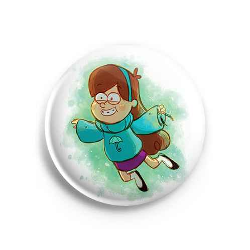 Значок Gravity Falls: Мейбл с зеленой пылью