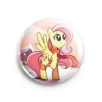 Значок My Little Pony: Friendship is Magic: Флаттершай в шарфике