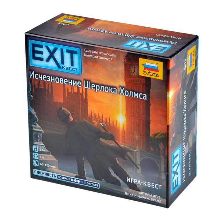Настольная игра Exit квест: Исчезновение Шерлока Холмса
