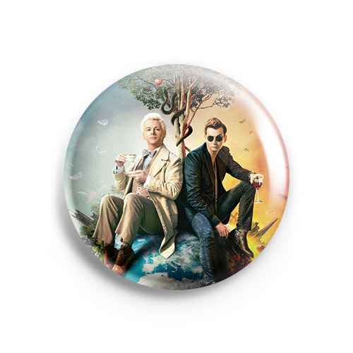 Значок Good Omens: Азирафель и Кроули