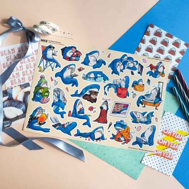 Стикерпак NKS PACK SHARK