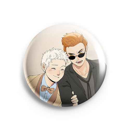 Значок Good Omens: Азирафель и Кроули #2