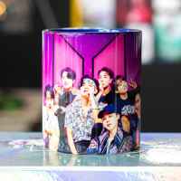 Кружка K-POP: BTS на фиолетовом фоне