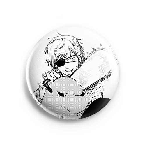 Значок Chainsaw Man: Почита и Дэнджи