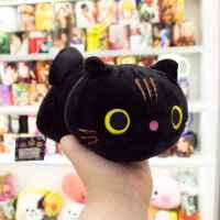 Мягкая игрушка Неопознанный летающий котэ: чёрный