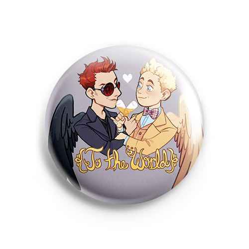 Значок Good Omens: Азирафель и Кроули #3