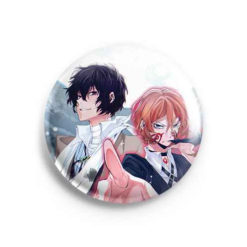 Значок Bungou Stray Dogs: Чуя и Дадзай