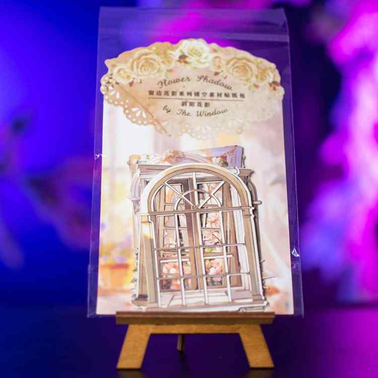 Набор стикеров Flower Shadow: Бежевый 