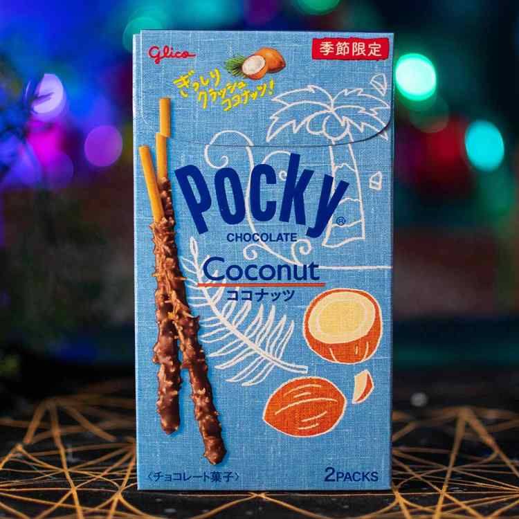 Сладкая соломка Pocky: Кокос в шоколаде (Япония)