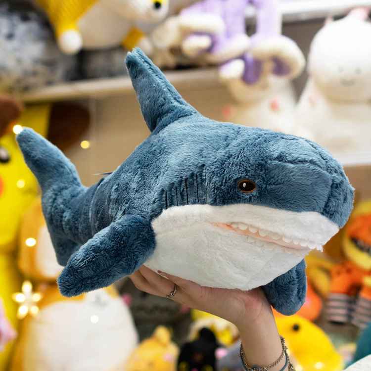 Мягкая игрушка Акула Икея голубая (60 см)