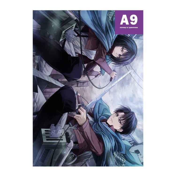 Постер Attack on Titan: Леви vs Микаса