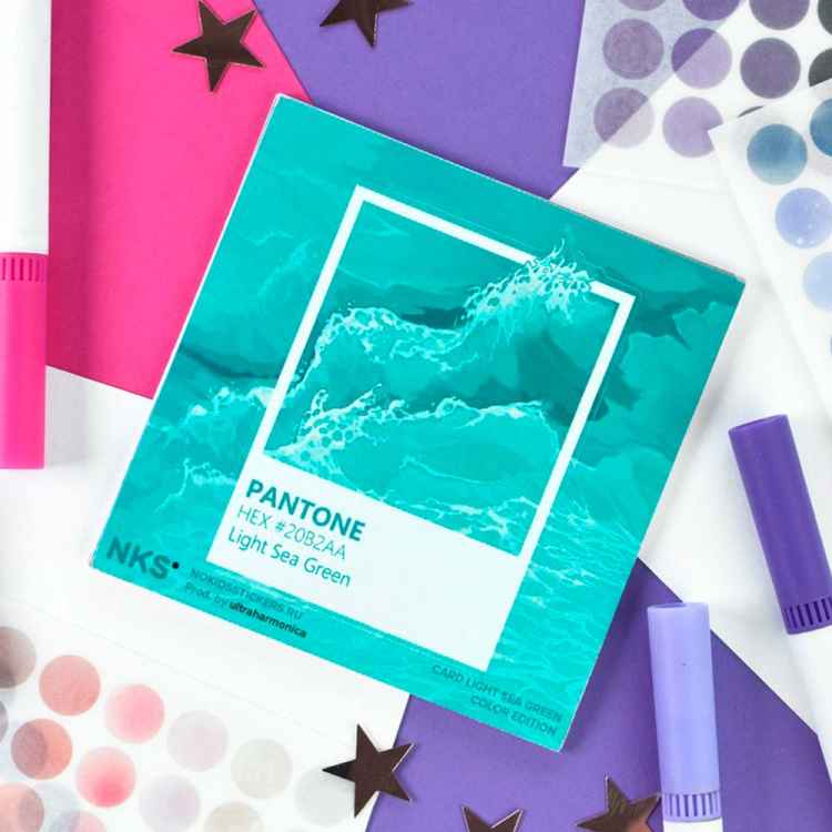 Стикерпак NKS CARD LIGHT SEA GREEN