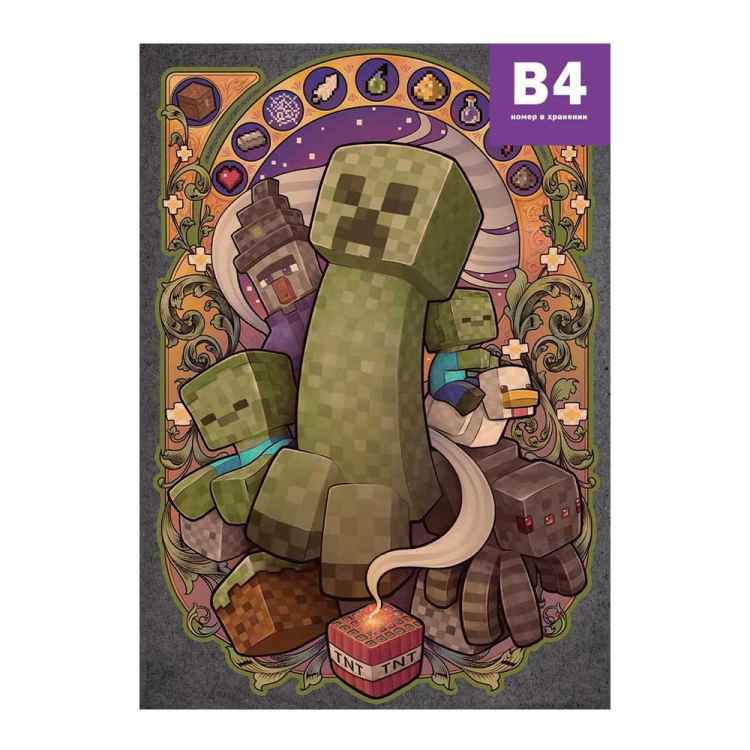 Постер Minecraft: Крипер
