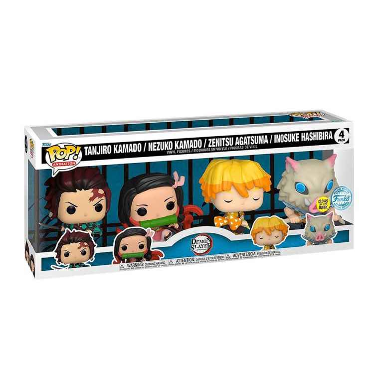 Набор фигурок Funko POP Demon Slayer: Недзуко/ Танджиро/ Зеницу / Иноске #4