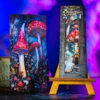 Набор закладок A snowy night: Фантастический лес