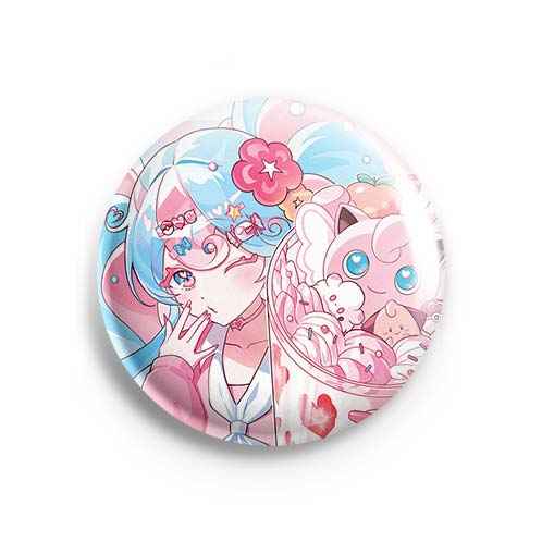 Значок Vocaloid: Hatsune Miku And Jigglypuff