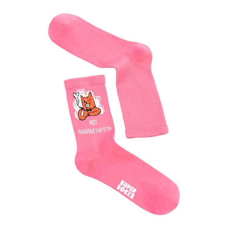 Носки SuperSocks "Кот обольститель" (Размер 35-40)