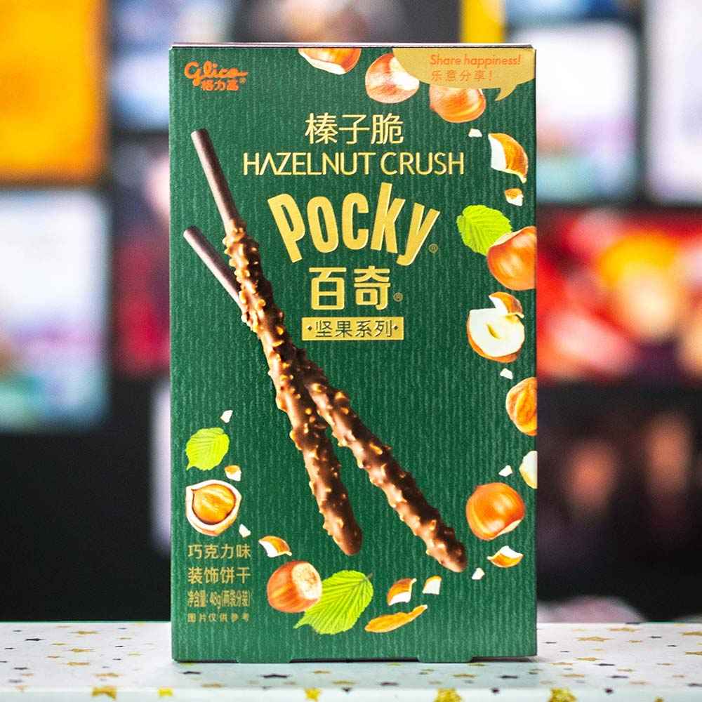 Сладкая соломка Pocky: Хрустящий фундук в шоколаде