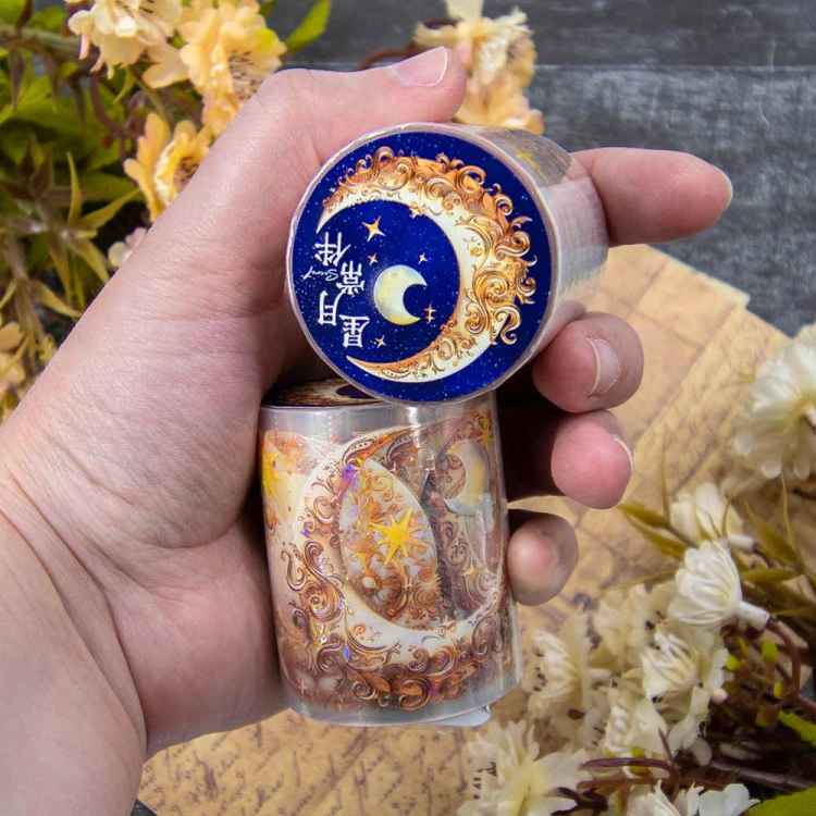 Скотч декоративный Have a good day: Stars and moon always accompany you