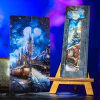 Набор закладок A snowy night: Таинственный поезд