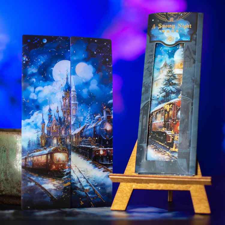 Набор закладок A snowy night: Таинственный поезд Набор закладок A snowy night: Таинственный поезд