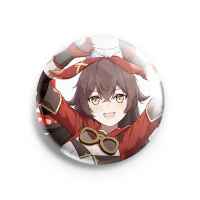 Значок Genshin impact: Эмбер с ушками