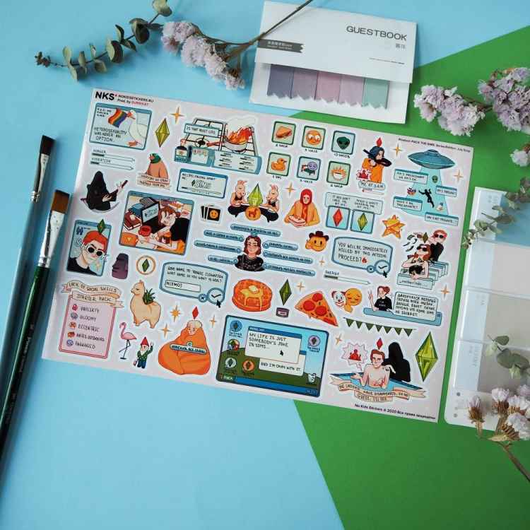 Стикерпак NKS PACK THE SIMS