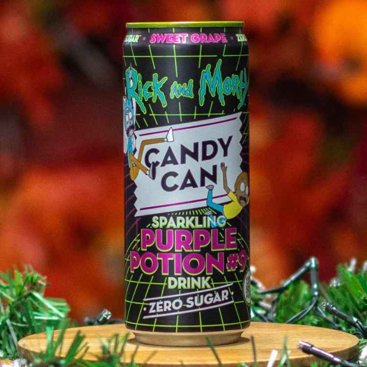 Газированный напиток Candy Can: Рик и Морти сладкий виноград 