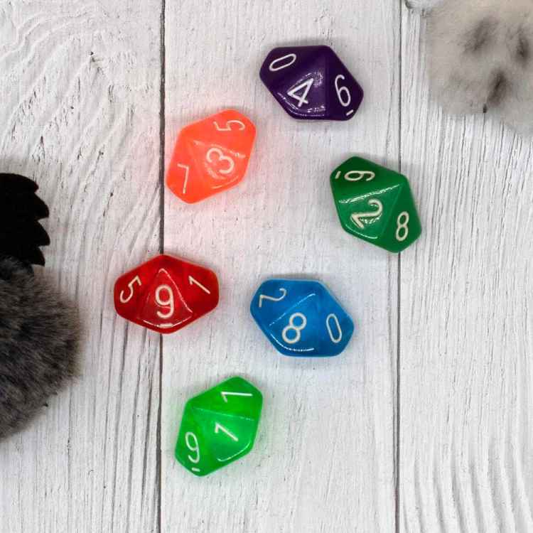Дайс D10, 1 шт. (ассортимент)