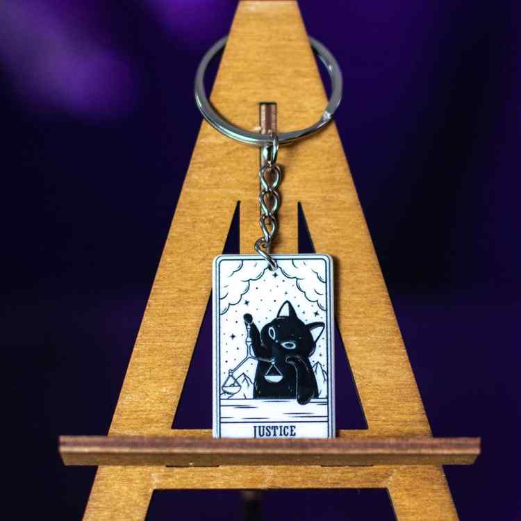 Брелок акриловый Tarot: The justice