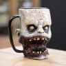 Фигурная кружка "Серый белоглазый зомби"