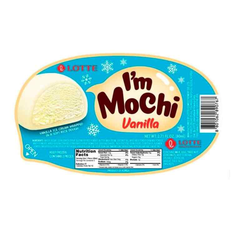 Мороженое I'm Mochi Lotte рисовое: Вкус ванили Мороженое I'm Mochi Lotte рисовое: Вкус ванили