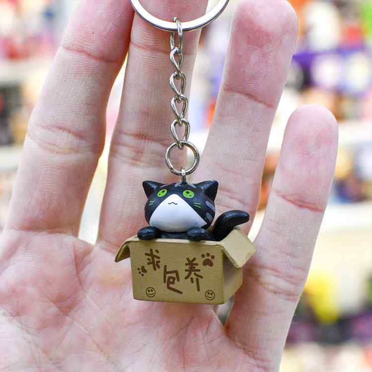 Брелок Cats Cult: Котик в коробке (Черный)