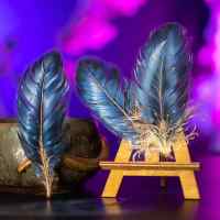 Набор стикеров Floating Cloud: Перья ангела (синие)