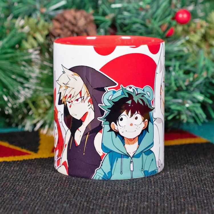 Кружка My Hero Academia: Персонажи с белым фоном
