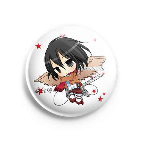 Значок Attack on Titan: Микаса с крыльями