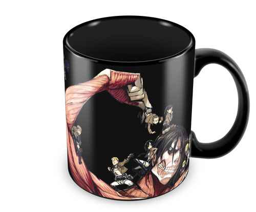 Кружка Attack on Titan: Титан на черном
