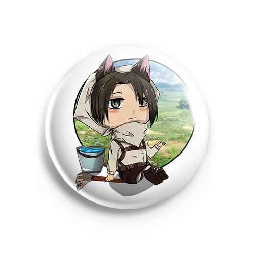 Значок Attack on Titan: Леви и ведро