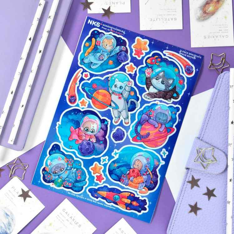 Стикерпак NKS D-PACK SPACECATS
