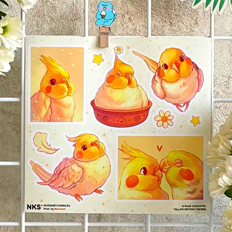 Стикерпак NKS QPACK COCKATIEL
