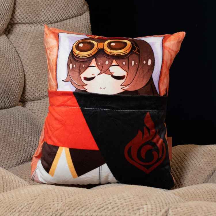 Подушка Genshin Impact: Эмбер спит